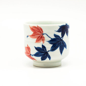 Чашка, живая керамика "Первые листья осени" арт. 2006 Чашка, живая керамика "Первые листья осени"